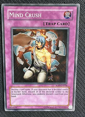 Mind Crush - Yu-Gi-Oh! TCG - SOD-EN056 - Common - Unlimited • $0.99