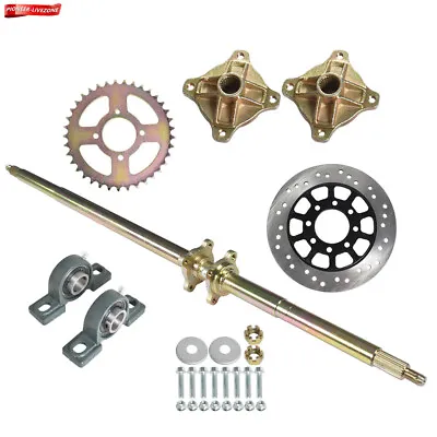 Fits For Go Kart Golf Cart Buggy Quad 44  Rear Live Axle Wheel Hub Complete Kit • $129.70