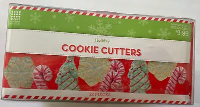 Christmas Cookie Cutters- Bradshaw Lot Of 12 With Comfort Grip Handle New In Box • $6.99