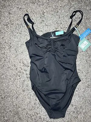 Panache Swim Women's Sz 36 E Anya Bra-Sized Balconnet One-Piece Swimsuit SW1300 • $34
