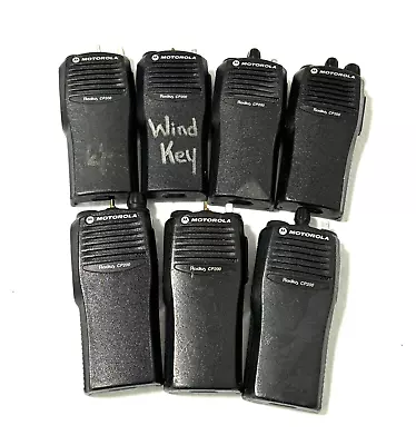 Untested 6 X Motorola CP200 AAH50KDC9AA1AN VHF & 1 X AAH50RDC9AA1AN UHF Radio • $189.95