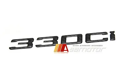$18.99 • Buy Rear Trunk Emblem Badge Real Carbon Letters 330Ci Fit For BMW E46 E92 3-Series