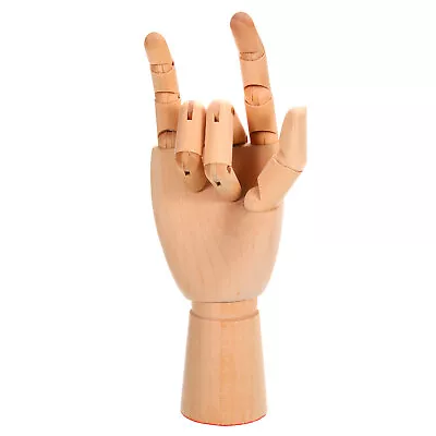 10  Wooden Hand Model Artist Mannequin Right Hand Model Flexible Movable • $20.93