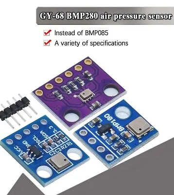 Digital Barometric Pressure Sensor Board GY68 63 BMP180 BMP280 For BMP085 MS5611 • $9.74