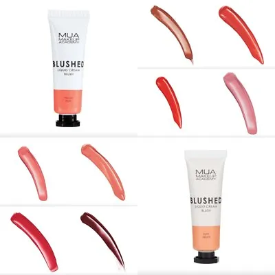 MUA BLUSHED LIQUID CREAM BLUSHER - Peach Red Pink Blushing Contouring • £6.49