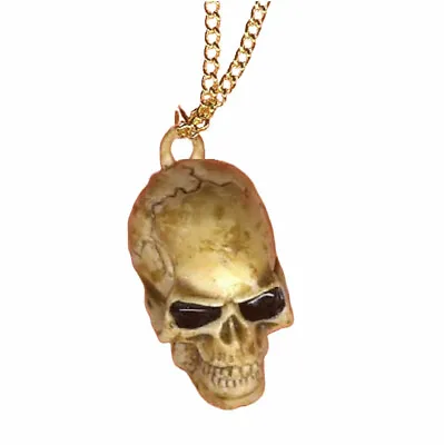 Funky Punk Realistic SKULL PENDANT NECKLACE Biker Pirate Gothic Novelty Jewelry • $4.99