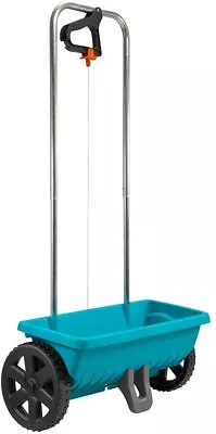 GARDENA Trolley Spreader Hand Large Fertilizer Seed Seeder Lawn Grass Easy Use  • $160.90