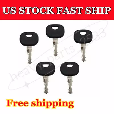 5 Ignition Keys For Bobcat Vseries Versahandler Forklifts 6971041 Gehl Grove JLG • $9