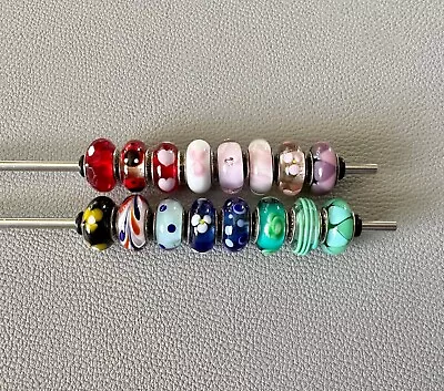 £12.50 • Buy Genuine Pandora Charms Murano Glass Charm Beads Sterling Silver Jewellery ALE