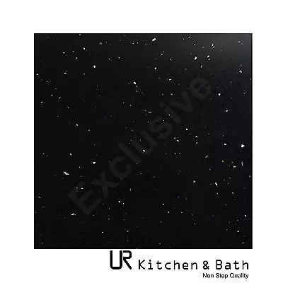 Tiles Sample Black Quartz Tile With Mirror Fleck Superb Quality • £0.99