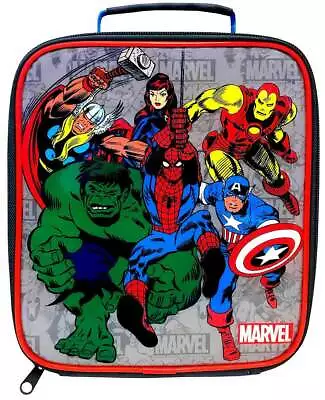 £9.90 • Buy Marvel Comics Superhero Spiderman Hulk Captain America Thor Lunch Bag Insulated