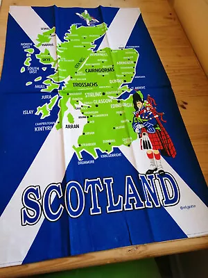 £4.99 • Buy Large Scotland Map Tea Towel