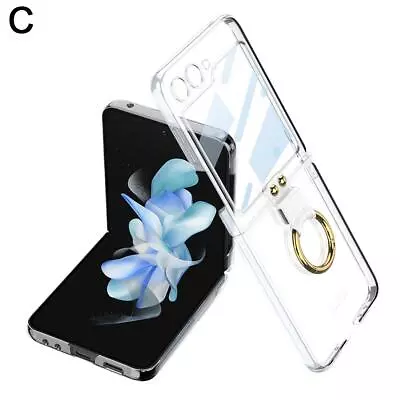 Transparent Transparent Clear Plating For Galaxy Z Flip 5 Case Hinge Case Pro J2 • $16.64