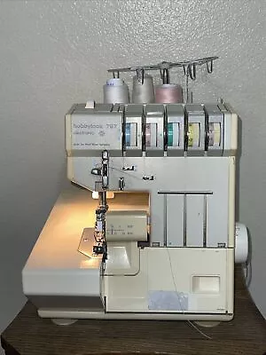 $150 • Buy Pfaff Hobbylock 797 Serger Electronic Machine Crafts Sewing W/  Pedal & Diagram 