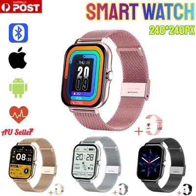 $58.50 • Buy Bluetooth Smart Watch Blood Pressure Heart Rate Fitness Tracker IOS Android IP67