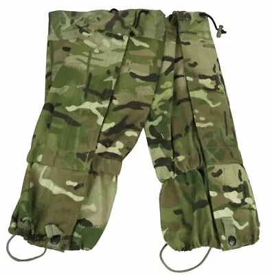 British Army Surplus MTP Gaiters MVP Windproof & Breathable Paracord Stirrup SG • $28.31