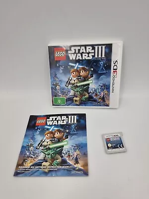 Lego Star Wars III : The Clone Wars - Nintendo DS Game - COMPLETE WITH MANUAL • $14.99