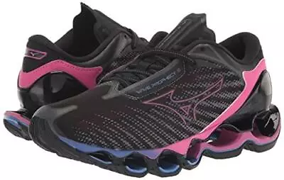 New Women's Mizuno Wave Prophecy 12 Running Shoes Size 8 Black/Pink 411388.9H9H • $124.99