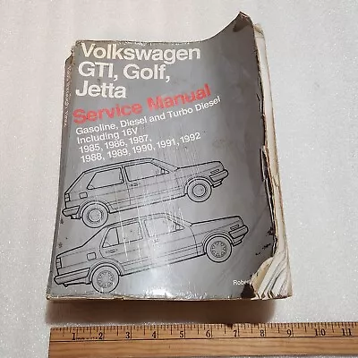 Volkswagen GTI Golf-Jetta Service Manual 1985-1992 By Bentley (1990 Trade... • $19.99