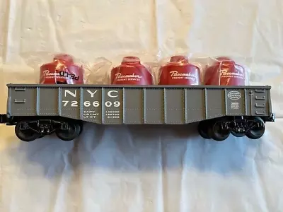 LIONEL No. 26609 O GAUGE NYC GRAY PACEMAKER GONDOLA 4 CANISTERS 2009 • $25