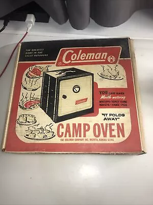 Vintage Coleman Folding Fold Away Camp Baking Oven Stove Model No 5010A700 NICE! • $79