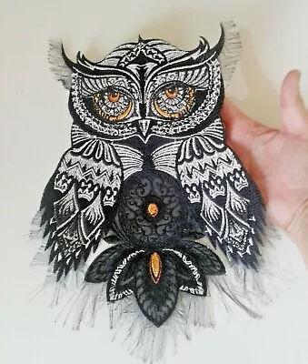 $33.51 • Buy Dreaming Owl Dream Catcher Handmade Embroidered Patch