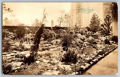 Rockefeller Center New York - International Rock Garden - Vintage Postcard • $5.39