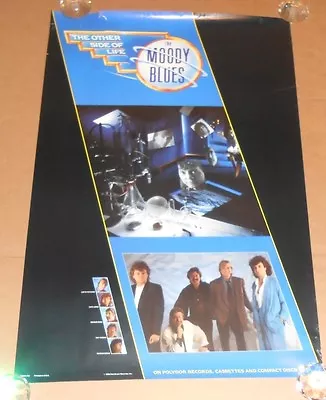 The Moody Blues The Other Side Of Life Promo 1986 Promo Poster RARE 24x36 • $45.95