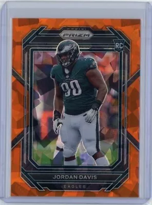 JORDAN DAVIS 2022 Panini Prizm ORANGE ICE Rookie RC #371 Eagles Bulldogs • $2.75