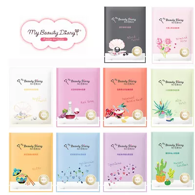 BUY 5 GET 1 FREE [MY BEAUTY DIARY] 2016 Natural Key Series Facial Mask 1pc NEW • £2.98