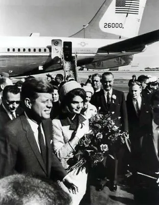 President John F. Kennedy And Jackie Arrive In Dallas New 8x10 Photo • $8.99