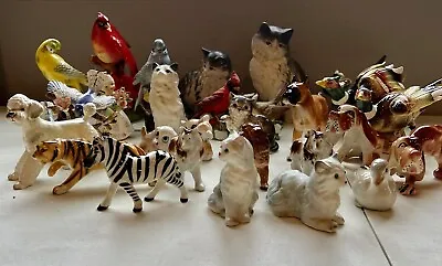 Huge Vintage Lot Of 26 Bone China Animal Figurines Made In Japan • $60