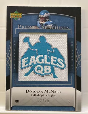 2007 UD Premier Stitchings Alternate Logos #PS-61 Donovan McNabb #02/75 • $3.61