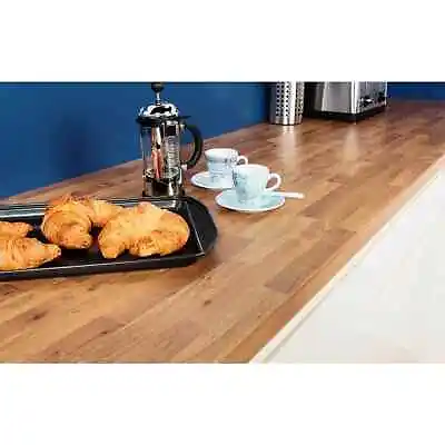 Golden Oak Kitchen Worktop - Profile Edge - 3000 X 600 X 38mm • £117