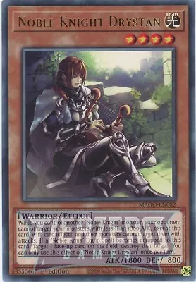 Yugioh Noble Knight Drystan MAGO-EN082 Rare 1st Edition NM/LP • £1.09