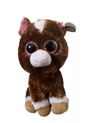 £22.95 • Buy RARE TY Beanie Boo Buddy Dakota The Brown Horse 9” Plush With TAGS
