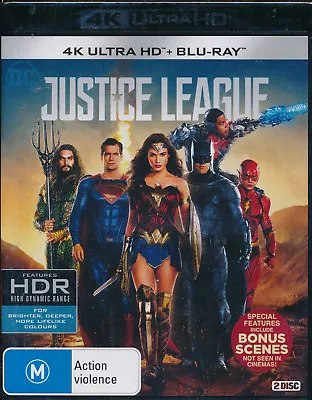 $24 • Buy Justice League Blu-ray 4K Ultra HD NEW