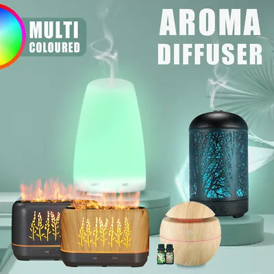 Aromatherapy Diffuser Aroma Essential Oil Diffuser Ultrasonic Humidifier LED  • $13.99