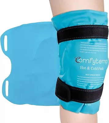 Comfytemp Knee Ice Pack Reusable Wrap Gel Cold & Hot Pack For Pain Relief • £17.09