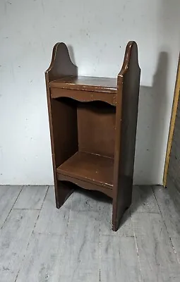 Vintage Rustic Shabby Arts & Crafts Art Deco Style Shelf Table Bedside Cabinet • $108