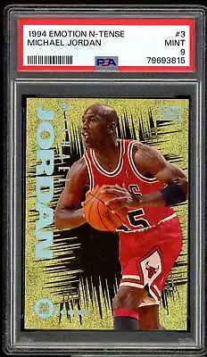 Michael Jordan Card 1994-95 Emotion N-Tense #3 PSA 9 • $400