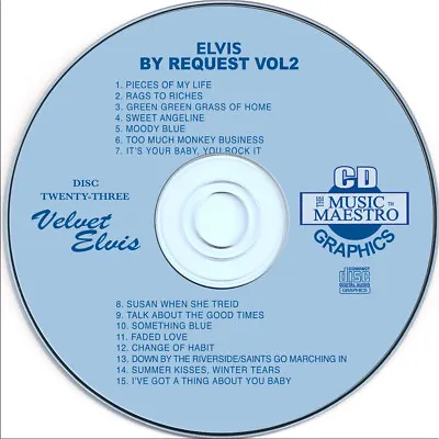 Karaoke CD+G ELVIS PRESLEY Disc-23 Music Maestro • $9.99