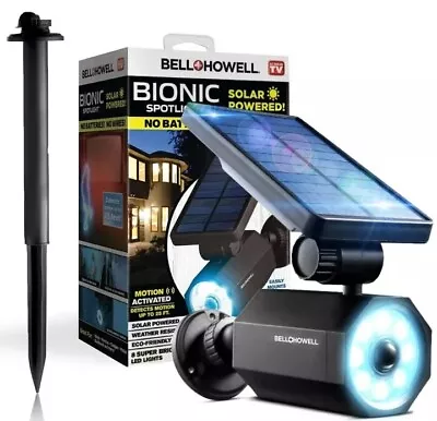 Bell + Howell Bionic Spotlight Original LED Solar Outdoor Motion Sensor Light • $19.80