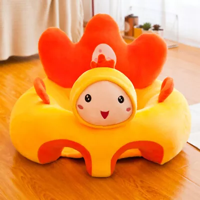 To Sit Up Cartoon Support Cover Cushion Baby Sofa Learn Cotton Chair Soft Seat • £26.39