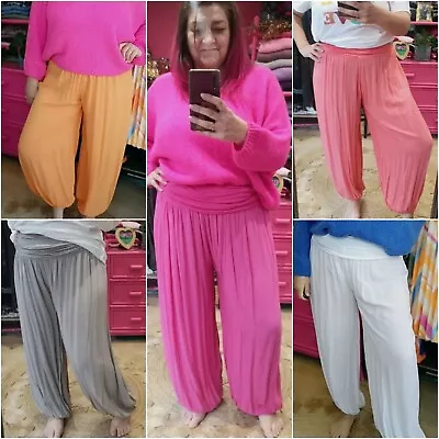 Harem Pants Plus Size Ladies Unisex Summer Yoga Meditation Holiday UK Boutique • $23.64