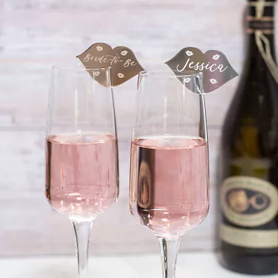 £1.25 • Buy Acrylic Lips Hen Party Birthday Wine Glass Charm Place Setting Party Favours