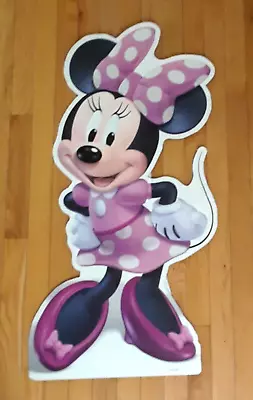 Disney Minnie Mouse Cardboard Stand Up 4' Standee Birthday Party Playroom Used • $20