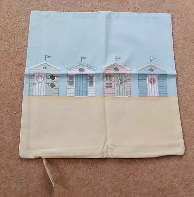 LANDON TYLER BEACH HUTS CUSHION COVER HANDCRAFTED - 40cm X 40cm - NEW WITH TAG  • £2.99