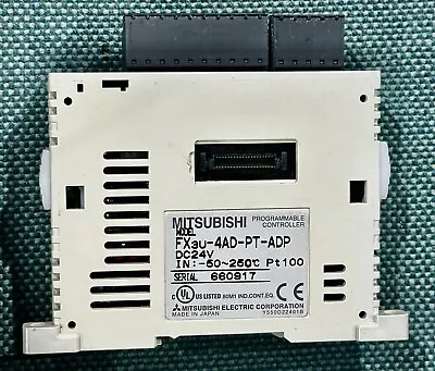 MITSUBISHI  FX3U-4AD-PT-ADP PLC Module Used • $98