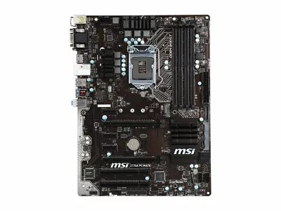 MSI Z170A PC MATE LGA 1151 Intel Z170 HDMI SATA 6Gb/s USB 3.1 ATX Motherboards • $74.99